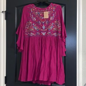 Embroidered Floral Dress